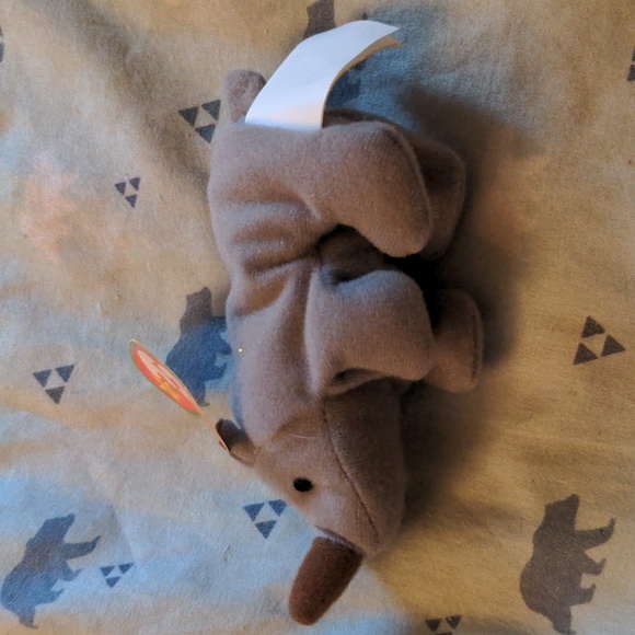 Teenie Beanie Babies Spike The Rhinoceros 1999 Ty - Picture 7 of 8